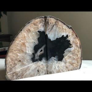 Gorgeous Crystal Bookends - Agate Geode